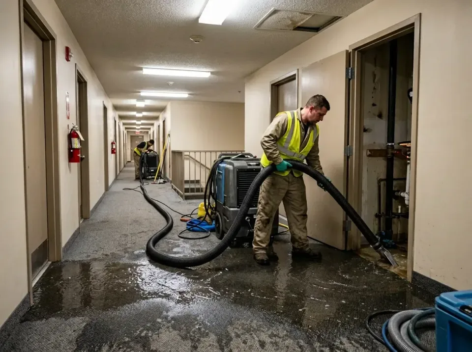 multi-unit-apartment-hallway-f-005 — frequently asked questions, Emergency Burst Pipe Water Extraction & Removal in Dewey-Hu…